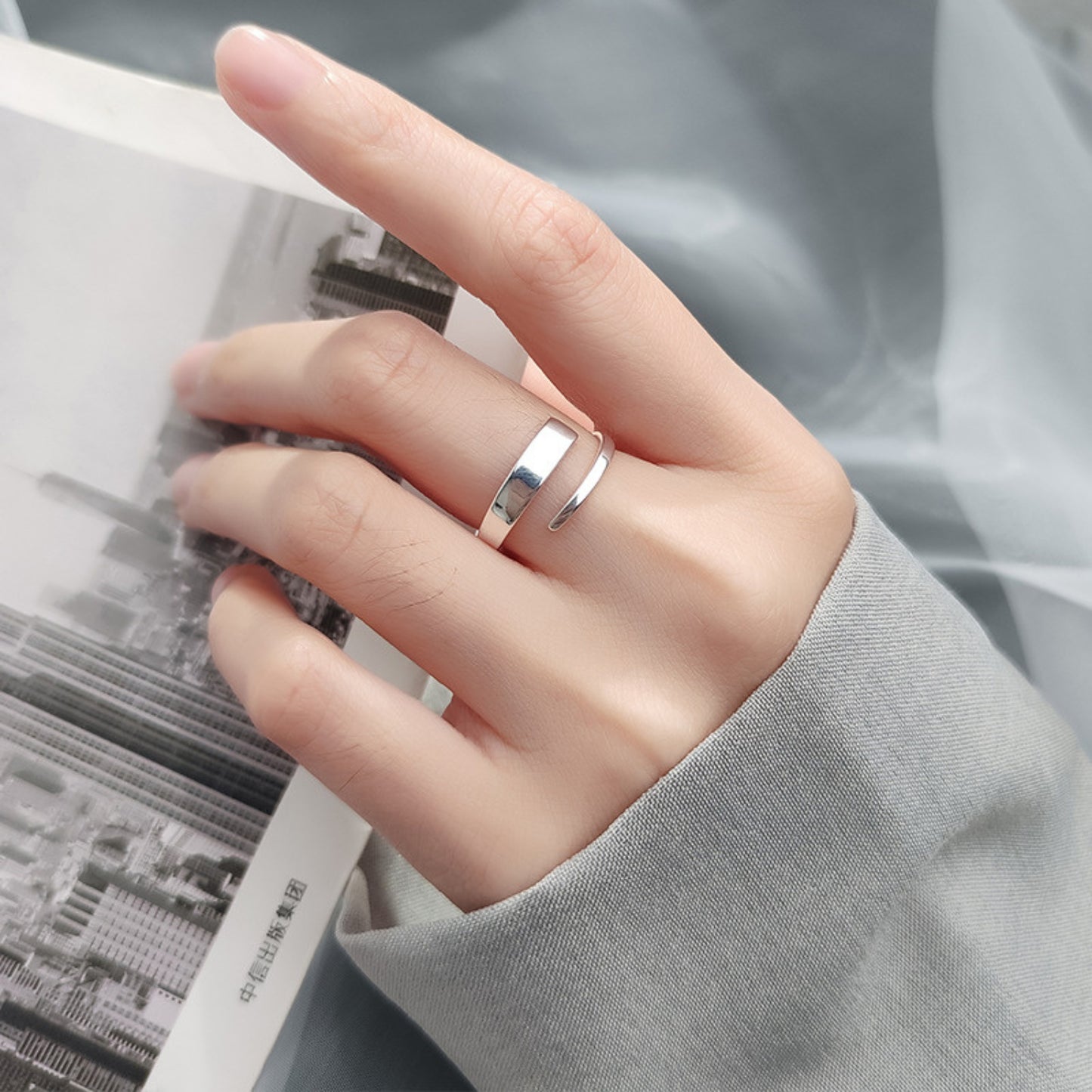ECLIPSE FLEX RING - S925 SILVER
