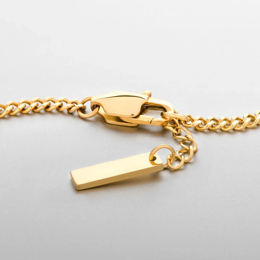 SLIMLINE CUBAN BRACELET 1.8MM (18K GOLD) - SAPIENT