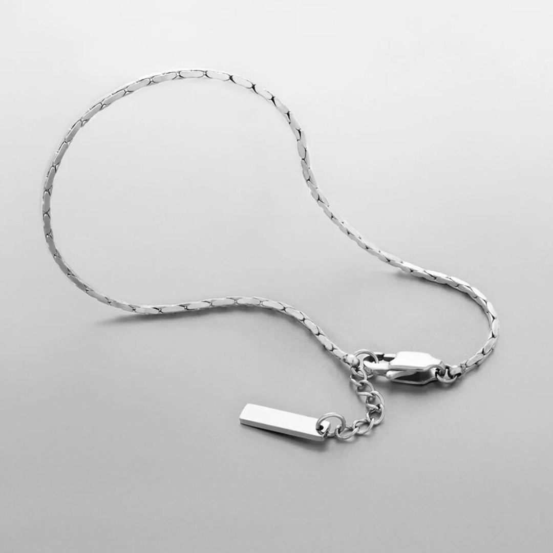 LIGHT BOSTON BRACELET 1.3MM - 18K WHITE GOLD