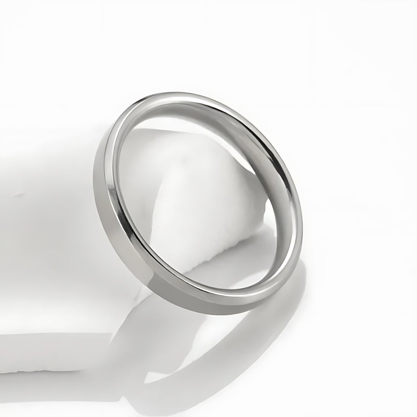 BEVEL - BAND RING - PLATINUM/S925 SILVER - SAPIENT