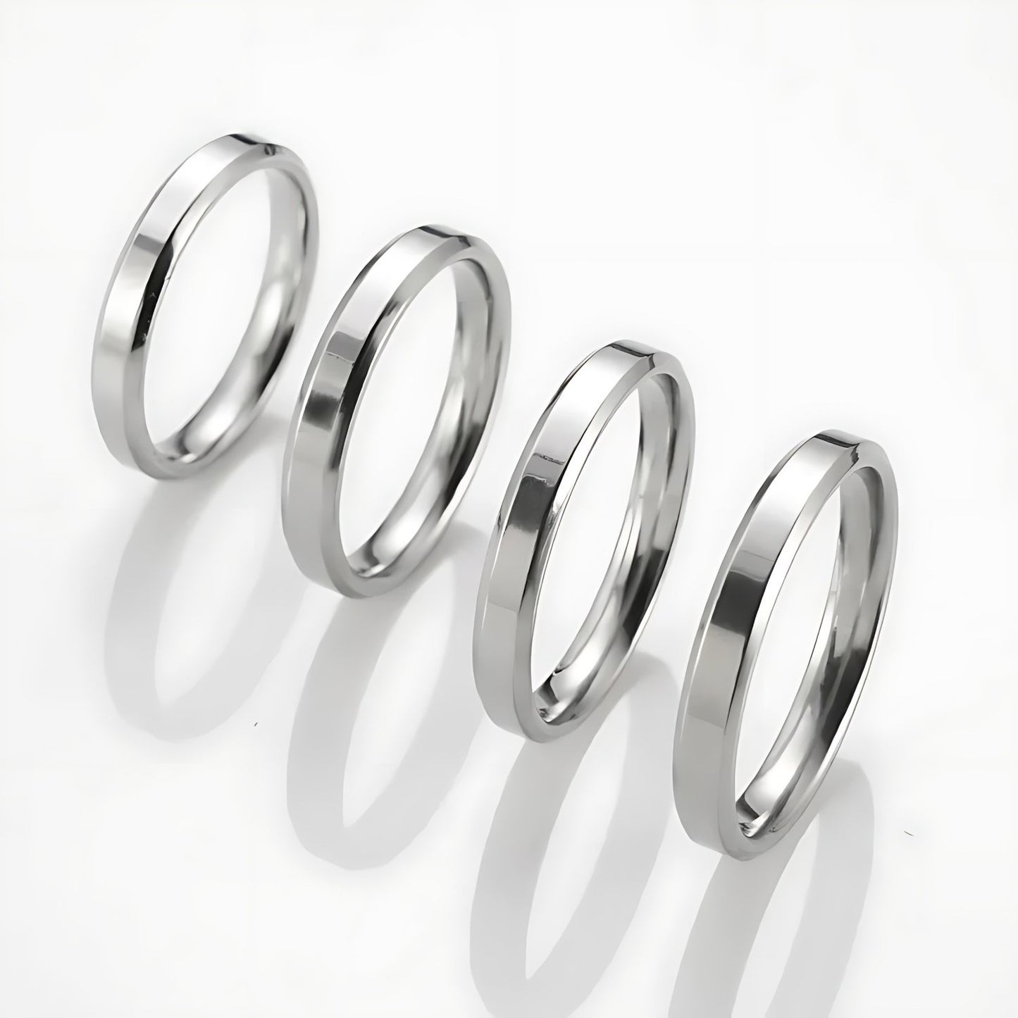 BEVEL - BAND RING - PLATINUM/S925 SILVER - SAPIENT