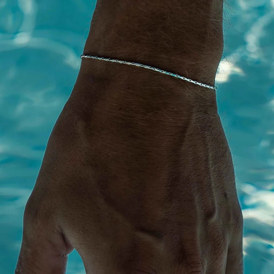 LIGHT BOSTON BRACELET 1.3MM (18K WHITE GOLD) - SAPIENT
