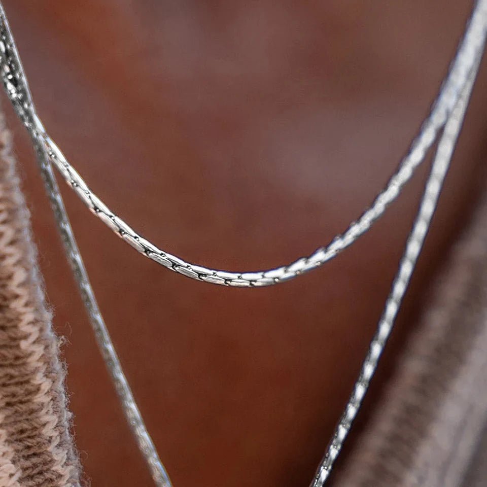 FINE BOSTON NECKLACE 1.5MM (18K WHITE GOLD) - SAPIENT