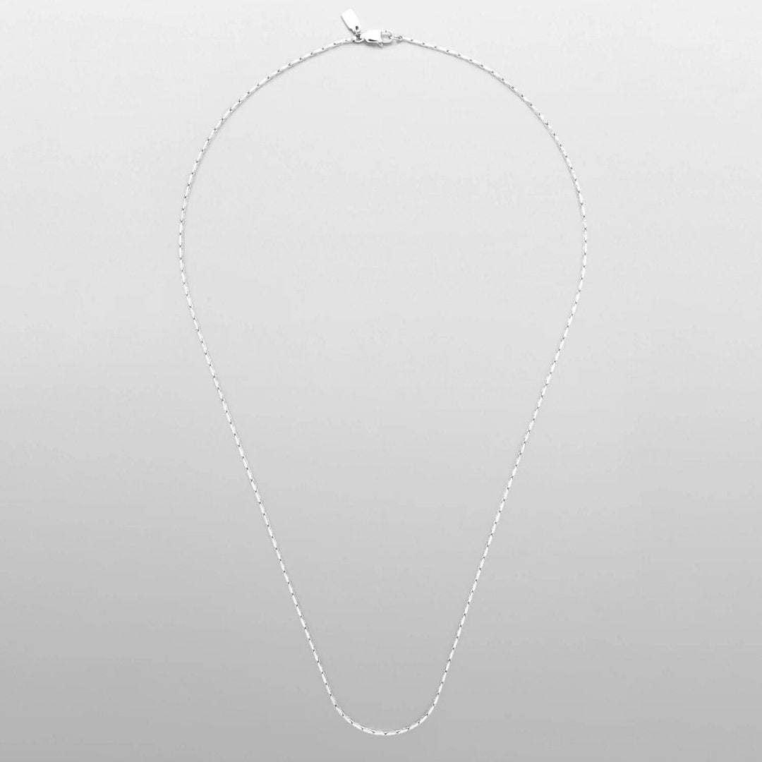 FINE BOSTON NECKLACE 1.5MM - 18K WHITE GOLD - SAPIENT