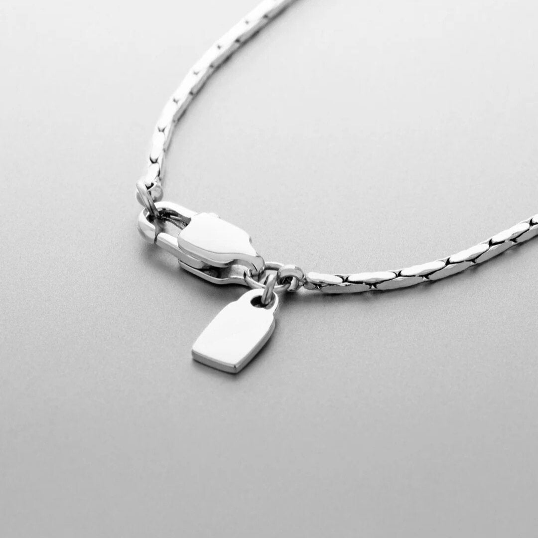 FINE BOSTON NECKLACE 1.5MM - 18K WHITE GOLD - SAPIENT