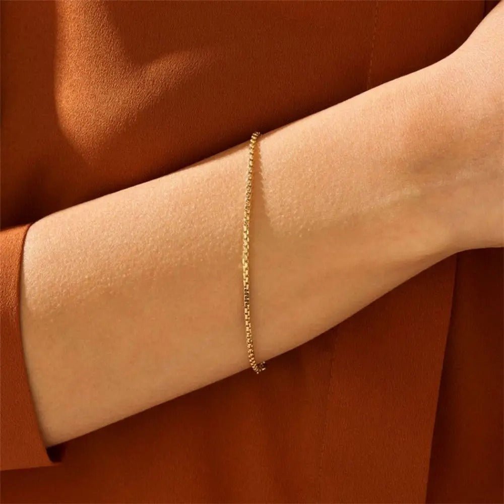 FINE BOX BRACELET 1.5MM - 18K GOLD - SAPIENT