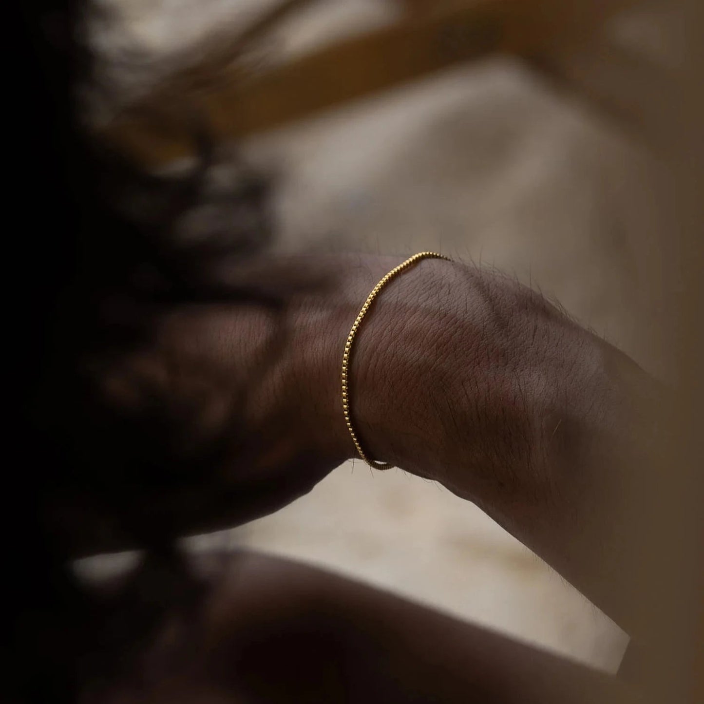 FINE BOX BRACELET 1.5MM - 18K GOLD - SAPIENT