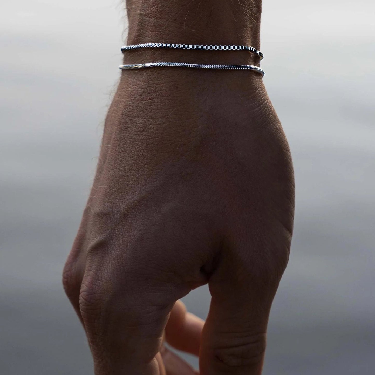 FINE BOX BRACELET 1.5MM - 18K WHITE GOLD - SAPIENT