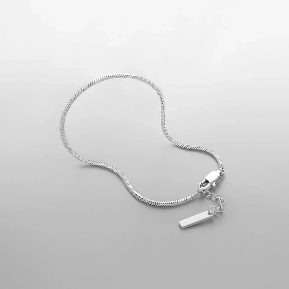 FINE SNAKE BRACELET 1.5MM - 18K WHITE GOLD - SAPIENT