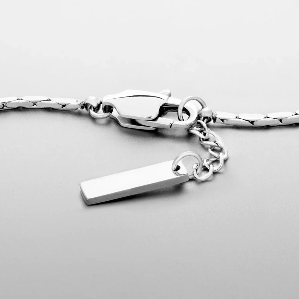 LIGHT BOSTON BRACELET 1.3MM - 18K WHITE GOLD