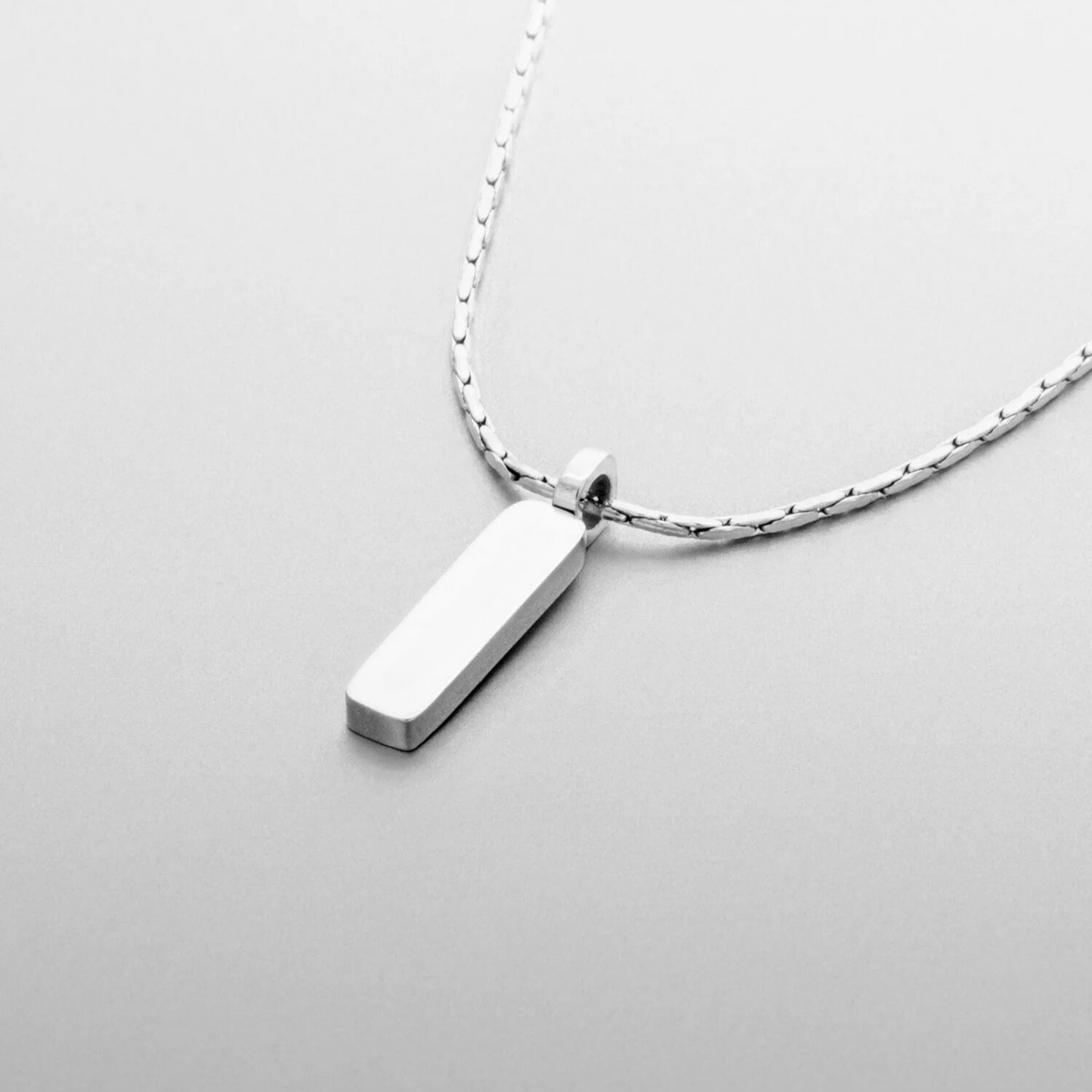 TOTEM PENDANT X MICRO BOSTON NECKLACE 1MM (18K WHITE GOLD) - SAPIENT