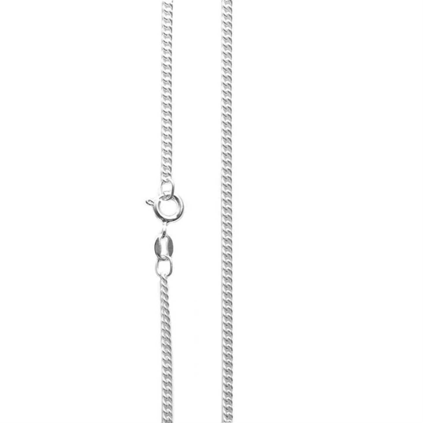 DIAMOND CUT CURB NECKLACE 1.7MM - S925 ECO SILVER