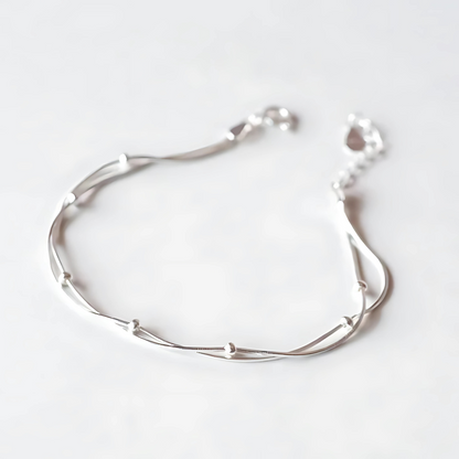 ORION LAYERED BRACELET - S925 SILVER