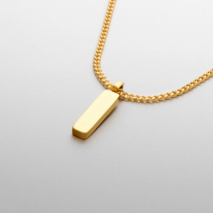 TOTEM PENDANT X MICRO CUBAN NECKLACE 1MM (18K GOLD) - SAPIENT