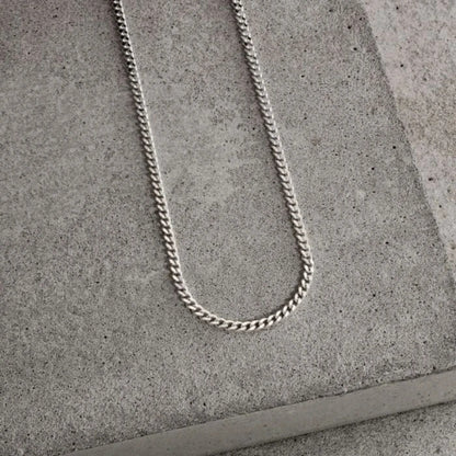 CURB NECKLACE 2.4MM - S925 SILVER