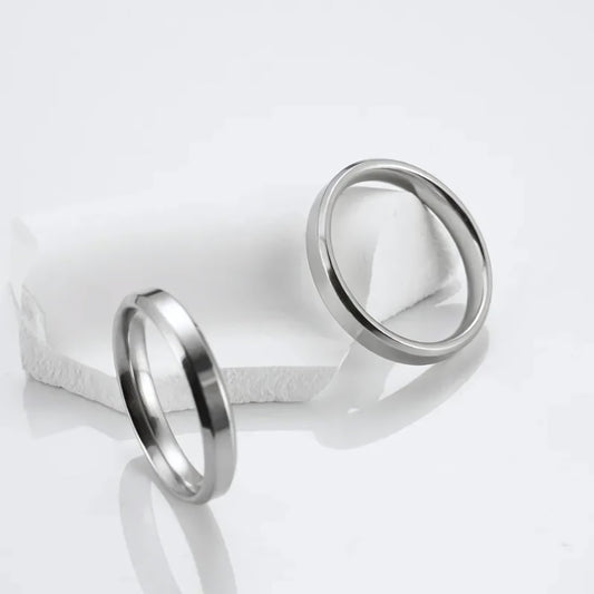 BEVEL - BAND RING - PLATINUM/S925 SILVER - SAPIENT