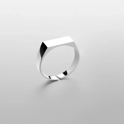 BOLD FLAT - APEX CUFF X FLAT - BAND FLEX RING SET - 18K WHITE GOLD - SAPIENT