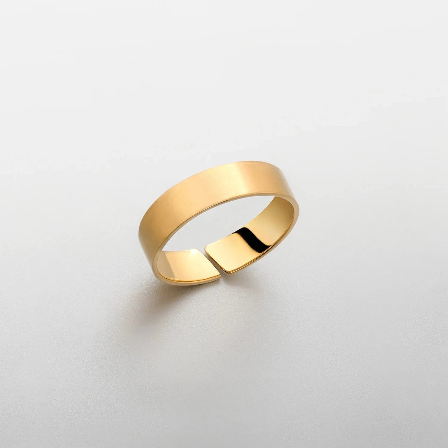 BOLD FLAT - BAND FLEX RING 5MM - 18K GOLD - SAPIENT