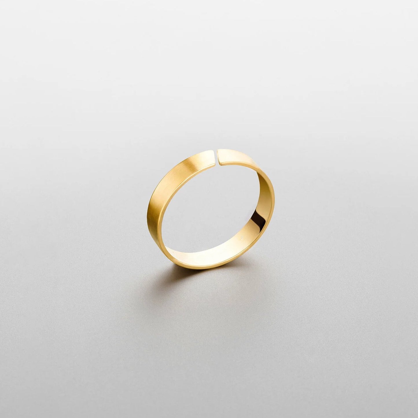 BOLD FLAT - BAND FLEX RING 5MM - 18K GOLD - SAPIENT