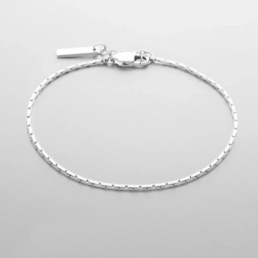 LIGHT BOSTON BRACELET 1.3MM (18K WHITE GOLD) - SAPIENT