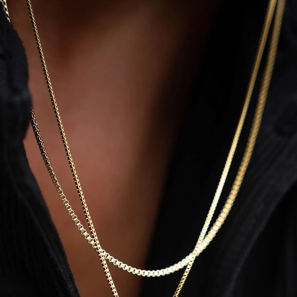 FINE BOX NECKLACE 1.5MM (18K GOLD) - SAPIENT