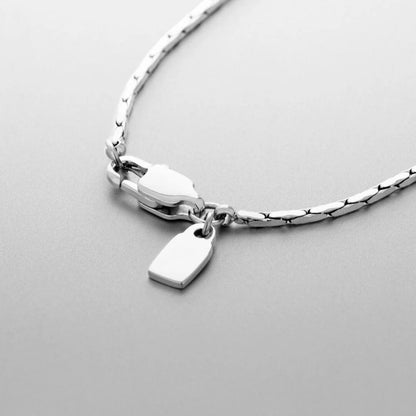 FINE BOSTON NECKLACE 1.5MM - 18K WHITE GOLD - SAPIENT