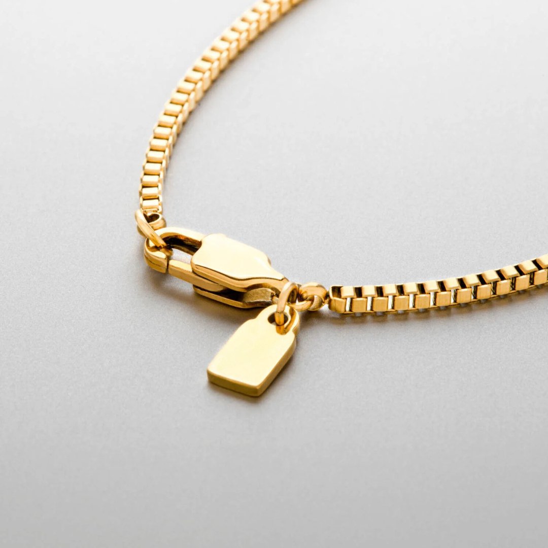 FINE BOX NECKLACE 1.5MM - 18K GOLD - SAPIENT