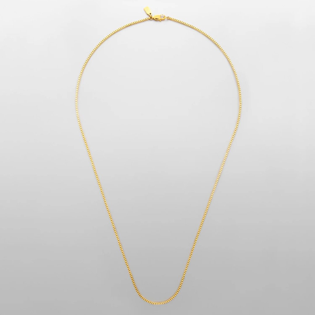 FINE BOX NECKLACE 1.5MM - 18K GOLD - SAPIENT