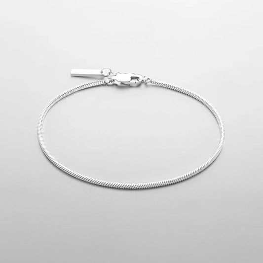 FINE SNAKE BRACELET 1.5MM - 18K WHITE GOLD - SAPIENT