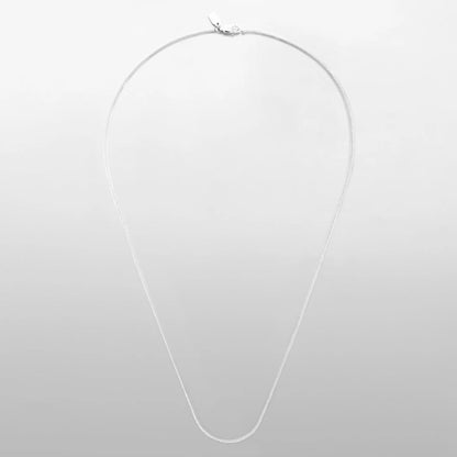 FINE SNAKE NECKLACE 1.5MM - 18K WHITE GOLD - SAPIENT