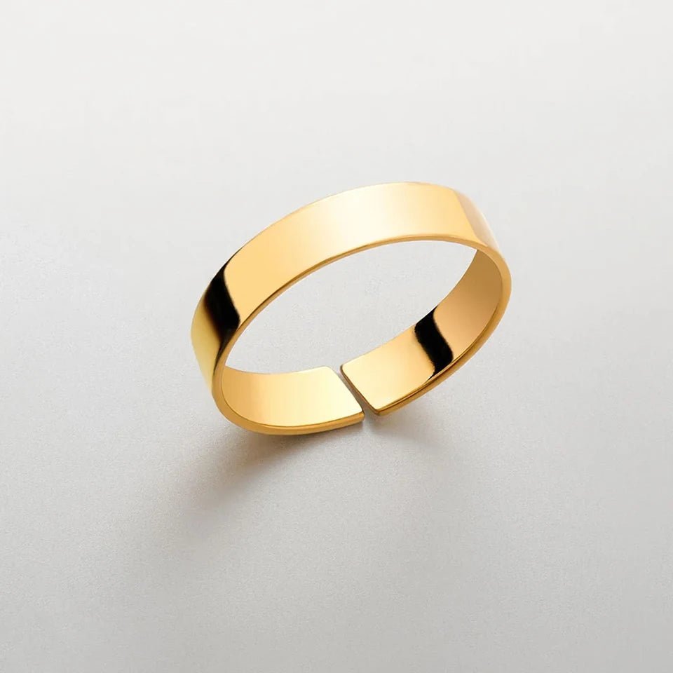 FLAT - BAND FLEX RING 4MM - 18K GOLD - SAPIENT