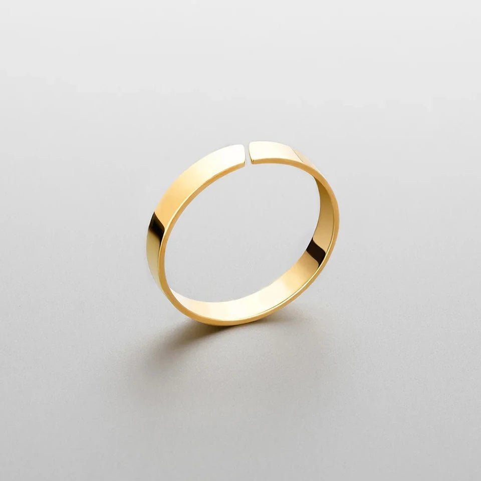 FLAT - BAND FLEX RING 4MM - 18K GOLD - SAPIENT