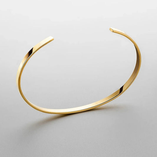 SLIM CONTOUR CUFF 3.5MM (18K GOLD) - SAPIENT