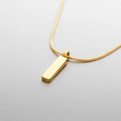 TOTEM PENDANT X MICRO SNAKE NECKLACE 1MM (18K GOLD) - SAPIENT